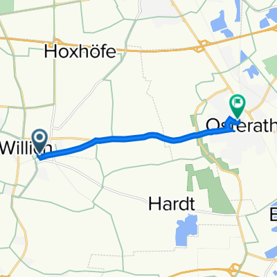 Kreuzstraße 12, Willich nach Fröbelstraße 1, Meerbusch