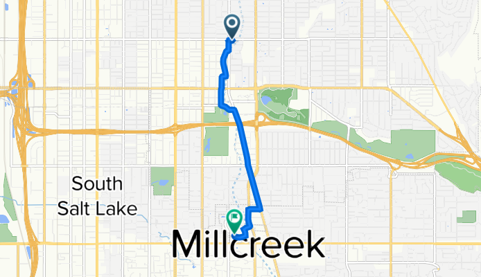 1118 E 1700 S, Salt Lake City to 1199 E 3300 S, Salt Lake City