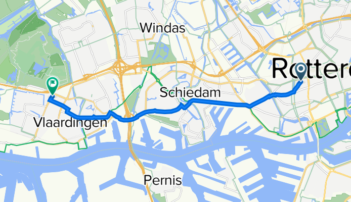 Graaf Florisstraat 22A, Rotterdam to Floreslaan 142, Vlaardingen