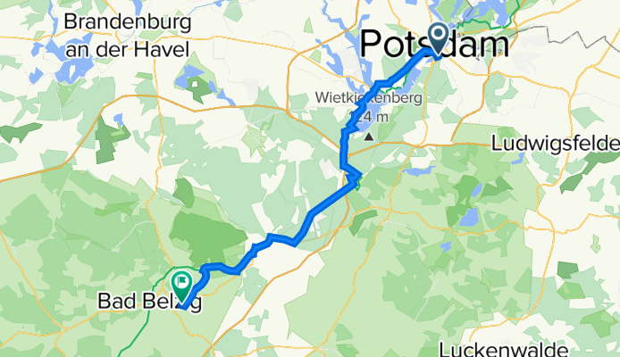 Potsdam nach  Bad Belzig
