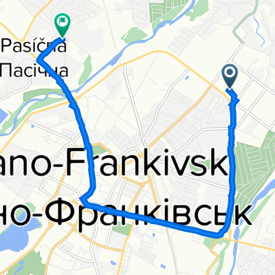Vasylia Stusa Street, 9, Ivano-Frankivsk to Troleibusna Street, 14, Ivano-Frankivsk