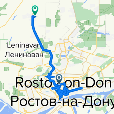 Будённовский проспект, 84–88, Ростов-на-Дону до Луговая улица, 35, Хутор Красный Крым