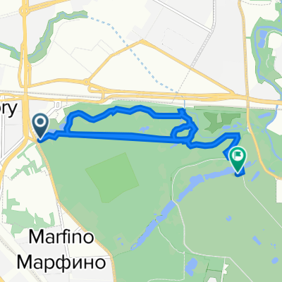 Район Останкинский, Москва до Кольцевая дорога ВДНХ, Москва
