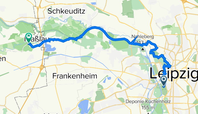 Mitte, Leipzig nach Burgauenstraße 49, Leuna