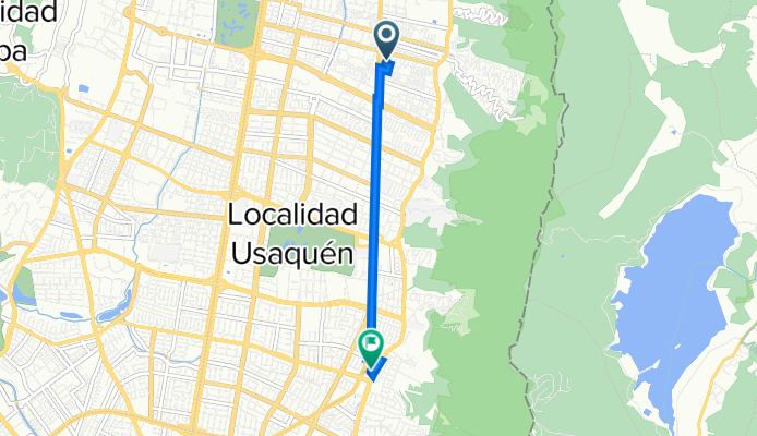 De Carrera 8f Bis A 159b-35, Bogotá a Avenida Alberto Lleras Camargo 117 -15, Bogotá