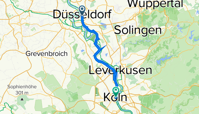 Dusseldorf to Koln