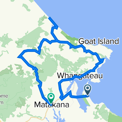 57 Broadlands Dr, Omaha to 3 Torea Rd, Matakana