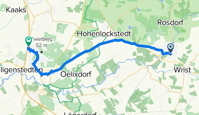Friedrichstraße 3, Kellinghusen nach Lise-Meitner-Straße 15, Itzehoe