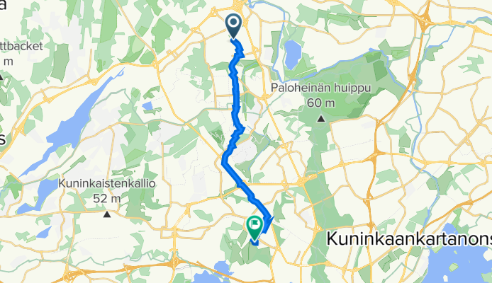 Metsikkötie 21, Vantaa to Kutomotie 18, Helsinki