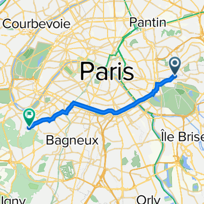 11 Rue Diderot, Vincennes à 1 Rue du Père Brottier, Meudon