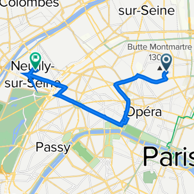 20 Rue André del Sarte, Paris à 81 Rue Perronet, Neuilly-sur-Seine