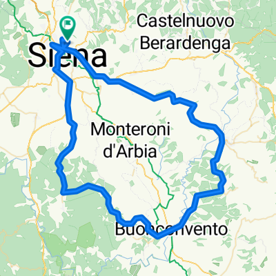 Rundfahrt südlich von Siena