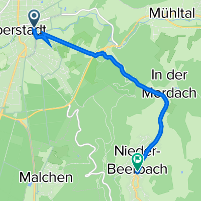 Im Hirtengrund 11, Darmstadt nach Mühlstraße 5, Mühltal