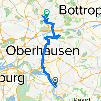 Auf dem Dudel 13, Mülheim an der Ruhr nach Eifeler Straße 8A, Oberhausen