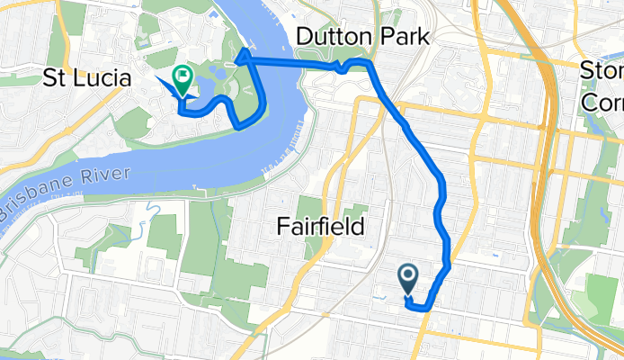 23 Norman St, Annerley to Staff House Rd, St Lucia