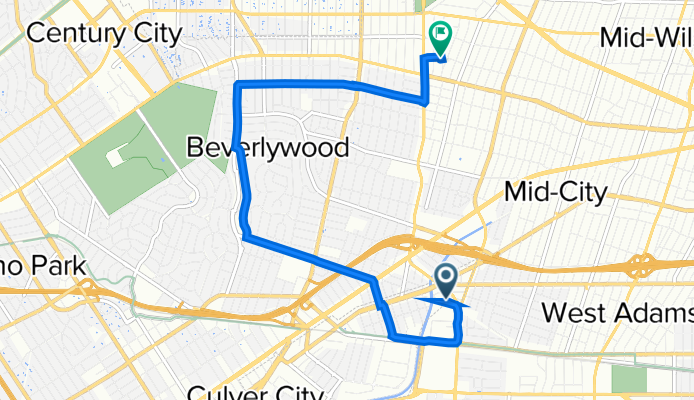 5883 Blackwelder St, Culver City to 6122 Packard St, Los Angeles
