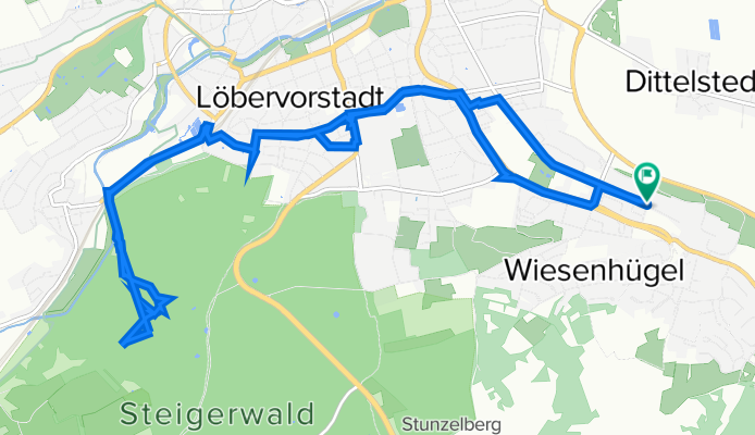 Heyderstraße 39, Erfurt do Stielerstraße 6, Erfurt