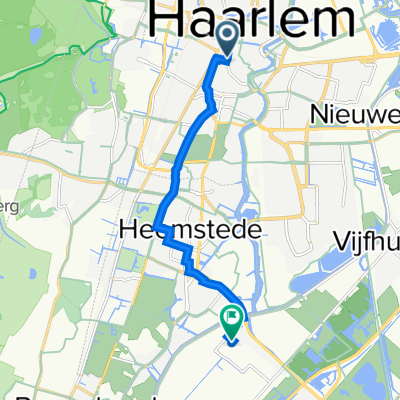 Gedempte Oude Gracht 5, Haarlem naar Spaarneweg 16A, Cruquius