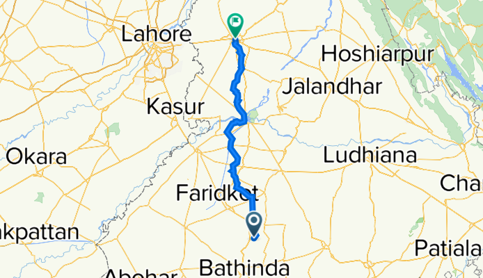 Jaitu, Faridkot to Mahan Singh Gate Road, Amritsar