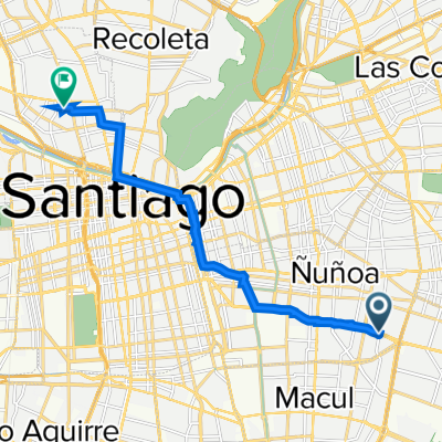 De Avenida Grecia 4785, Ñuñoa a Nueva Andres Bello 1890, Independencia