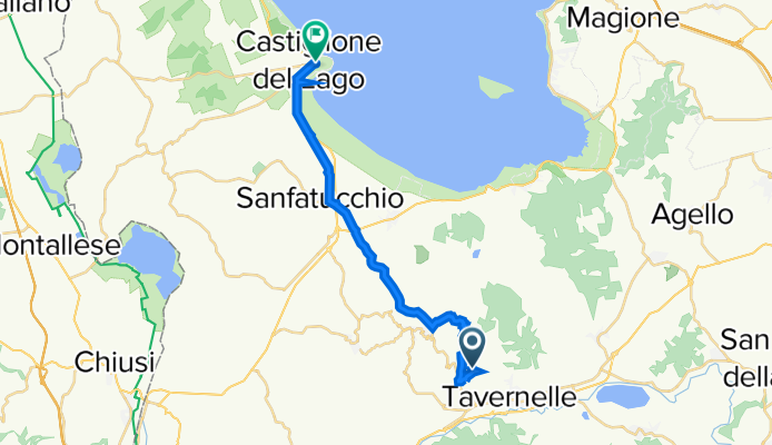 Santa Maria II 13, Panicale nach Via Venticinque Aprile 45, Castiglione del Lago