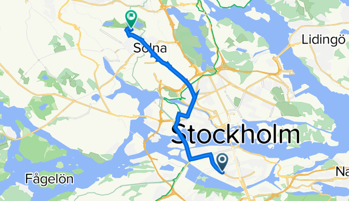 Ringvägen 67 to Näckrosvägen 18