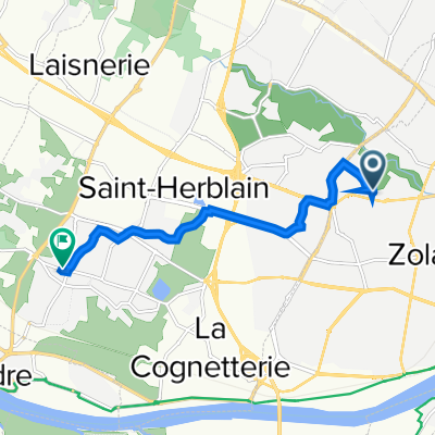 5 Rue Auguste Renoir, Nantes à 16 Rue Henri Radigois, Saint-Herblain