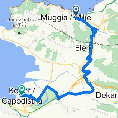 Via Marangoni 3, Muggia nach Ljubljanska cesta 2a