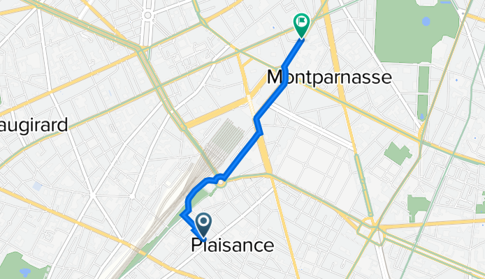 14 Rue Francis de Pressensé, Paris à 136 Rue de Rennes, Paris