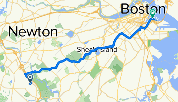 97 Highgate St, Needham to 101 Seaport Blvd, Boston