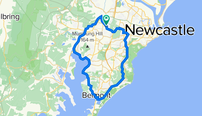 Fernleigh to Tramway Loop via Warners Bay and Rankin Park