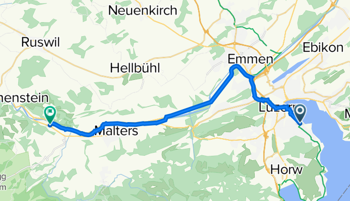 Landenbergstrasse 3.1, Lucerne to Industrie Nord 1.8, Schachen LU