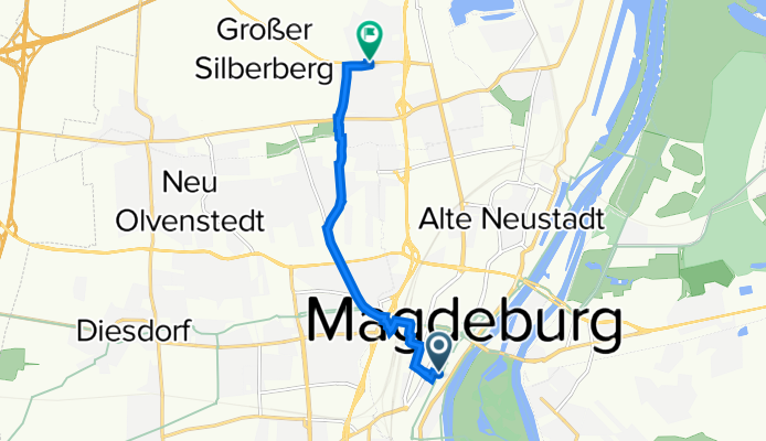 Domplatz 2, Magdeburg nach Ebendorfer Chaussee, Magdeburg