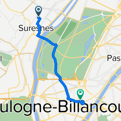 De 49 Rue Gambetta, Suresnes à 2 Rue du Lieutenant-Colonel Déport, Paris