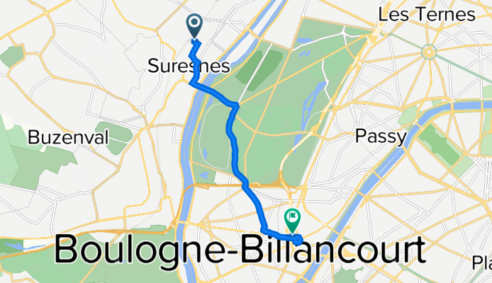 De 49 Rue Gambetta, Suresnes à 2 Rue du Lieutenant-Colonel Déport, Paris