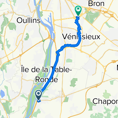 13 Rue de la Sarrazinière, Sérézin-du-Rhône à 9 Rue Simone Veil, Vénissieux