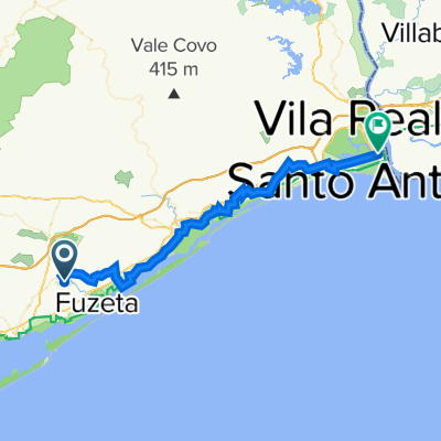 Sítio Murtais 765M, Moncarapacho to Rua de Dr Teófilo Braga, Vila Real Santo António