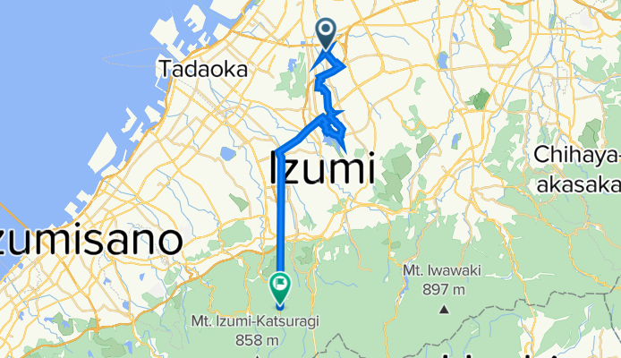 trip 1 Relaxed route in