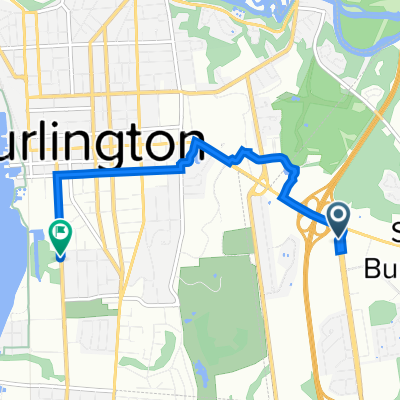 De Dorset Street at Williston Road, South Burlington à Howard Street 1, Burlington