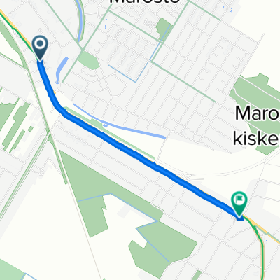 Szőregi út, Szeged to Tulipán utca 2., Szeged