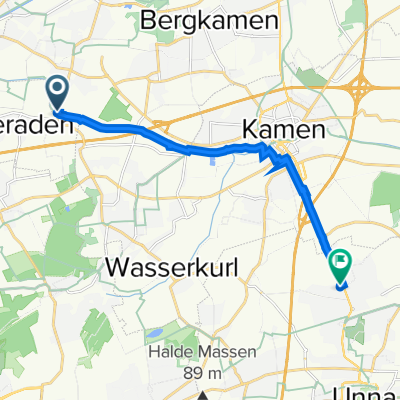 Mühlenstraße 18, Bergkamen nach Gadumerstraße 6, Unna