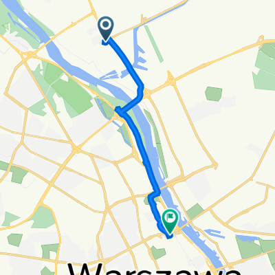 Familijna 11, Białołęka do Krakowskie Przedmieście 66, Warszawa