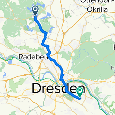 Schloßallee 1A, Moritzburg nach Lange Zeile 9, Dresden