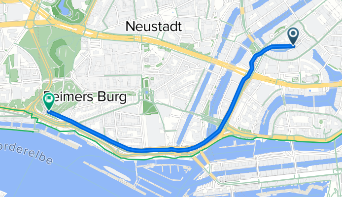 Großer Burstah 22, Hamburg do Bei den St-Pauli-Landungsbrücken 4, Hamburg