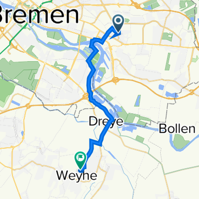 Pletzerstraße 2B, Bremen nach Tulpenstraße 8, Weyhe