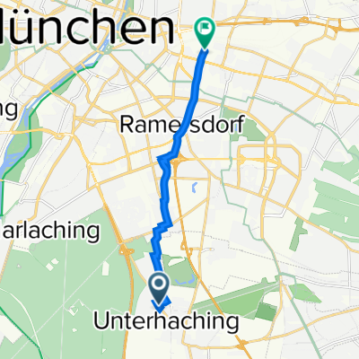 Münchner Straße 63, Unterhaching to Neumarkter Straße 52, Munich