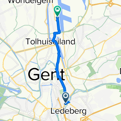 Edward Pynaertkaai 100, Gent naar Port Arthurlaan 61–80, Gent