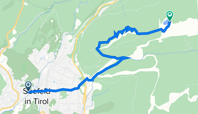 Olympiastraße 882, Seefeld in Tirol nach Seefeld in Tirol