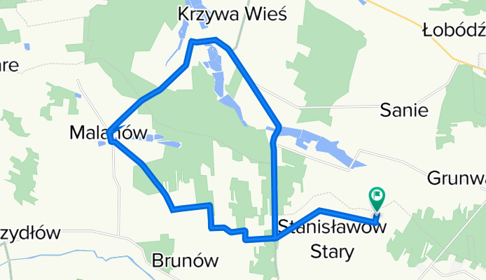 Stanisławów Stary 17G, Lutomiersk do Stanisławów Stary 17G, Lutomiersk