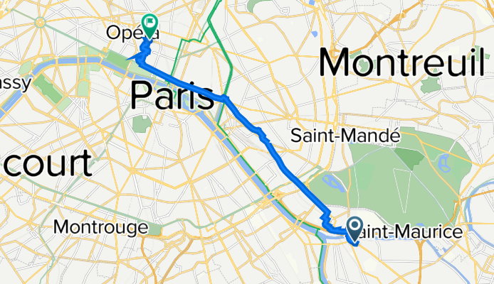 19 Avenue du Général Leclerc, Maisons-Alfort à 4 Rue des Filles Saint-Thomas, Paris